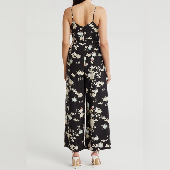Joie Silk Pearl Spaghetti Strap Wide Leg Jumpsuit - Picture 3 of 12